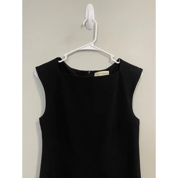 M.M. Lafleur Pauline Dress in‎ Black Size 2 Classic Quiet Luxury LBD - Picture 2 of 8